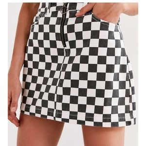 Urban Outfitters Checkered Mini Skirt